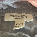 BeachLunchLounge  light blue Cotton, on or off-the-shoulder blouse. Size XL. EUC Photo 8