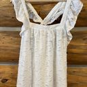 LC Lauren Conrad Lauren Conrad Textured White Tank Top Photo 1