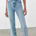 ZARA HIGH RISE STRAIGHT LEG JEANS Photo 1