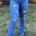 Soundgirl Distressed Flare Denim Jeans Photo 0