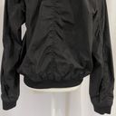 EXPRESS Ruched Back Full Zip Bomber Jacket Black Photo 9