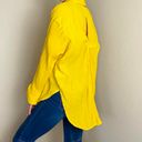 Urban Outfitters Outfitter Yellow Cut Out Back Hi-Low Button Down Shirt Photo 1