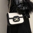 JustFab Black & White Chain Purse Photo 2