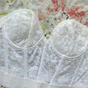 Frederick's of Hollywood  White Lace Bustier Top Photo 6