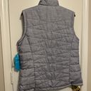 Free Country Reversible Grey Fuzzy Puffer Vest Sleeveless Full Zip Jacket Large Photo 1