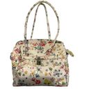 Vera Pelle  leather flower print bag with lock Photo 0