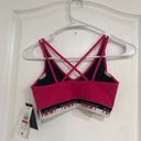 Tommy Hilfiger  Women's Sport‎ Bra Strappy Cross Back Magenta Size XS NWT Photo 3