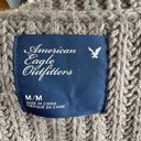 American Eagle  Y2K Cable Knit Sweater Vest Sz M Chunky Wool Boho Hippie Granola﻿ Photo 4