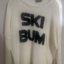 Wooden Ships  Ski Bum block letter oversized sweater Size s/m Photo 0