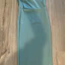 Pretty Little Thing Mint One Shoulder Draped Midi Dress Photo 2