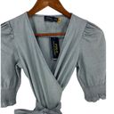 Polo  Ralph Lauren Cotton Chambray Wrap Top Photo 4