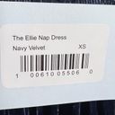 Hill House  The Ellie Tiered Midi Nap Dress in Navy Velvet Size XS Photo 9