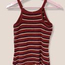 Cloud Chaser  high neck thin strap stripe knit top tank S Photo 1