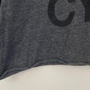 SoulCycle Grey Black Cropped Graphic Tee Photo 2