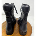 Pacific&Co Vintage Foundry . Women’s Filo Mid-Top Black Leather Zip Boots Size 8 Photo 3