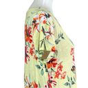 Westport Dressbarn Tee Shirt Scoop Neck Yellow Floral Women’s Size Large Photo 6