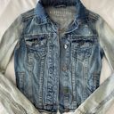 Aeropostale Blue Multi Wash Jean Jacket Photo 1