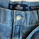 Hollister  W32 15 high rise mom short paper bag tie waist denim cuff shorts boho Photo 3