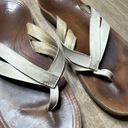 Olukai  Kaekae Women's Thong Sandals Beige Ivory Leather Flip-Flop Sz 10 EU 40 Photo 1