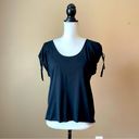 Hugo Boss  | Black Drawstring Sleeve Tee Sz S Photo 0