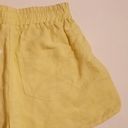 BLANK NYC  Shorts Women's Size Extra Small XS Yellow Linen Blend Casual Elastic Photo 5