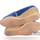 Jack Rogers  Palmer Wedge size 7.5 blue suede Photo 1