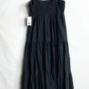 Jason Wu  Black Tiered Shoulder Tie Maxi Dress NWT in Medium Photo 6