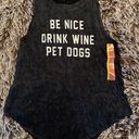 Grayson Threads Be Nice Drink Wine Pet Dogs Graphic Tank Top Photo 1