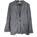 Abound  Gray Linen Blend Single Button Blazer Sz S Photo 4