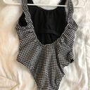 Envy Black And White Gingham One Piece Swimsuit Photo 2