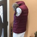 Banana Republic  detachable hood burgundy vest Photo 3