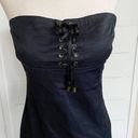 Flavio Castellani Black Lace Up Corset Strapless Bustier dress Italian SZ 42 Photo 1