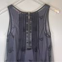 Rebecca Taylor  Dress Purple & Black Bumble Bee, A-Line, Lace Overlay Size 4 Photo 10