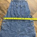 Gap  Denim Slouchy Shortalls Overalls Womens Size Large Raw Hem Photo 7