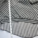 Kirra   Boutique Striped Blouse, cross front with snap closure Black White Medium Photo 7