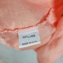 Bryn Walker  Womens Top Size M Peach Linen Button Up Asymmetric Oversized Tunic Photo 3