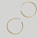 Madewell NWT  Medium Hoop Earrings Vintage Gold Photo 0