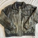 London Fog thrashed vintage  boots leather jacket / xl, 26” ptp, 25” length / right pocket is missing snap button Photo 6