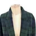 J.Crew  Sophie Black Watch Plaid Sweater Blazer In Navy Black Size Small Photo 2