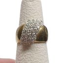 The Row Vintage ROMAN 4 Clear Rhinestone Gold Tone Ring Photo 1