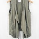 Olive & Oak  x Evereve Vest Size Small Army Green Military Olive Casual Zipper Photo 1