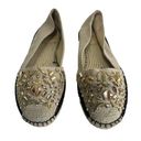 Brian Atwood  Hartwell Jewel Embellished Slip On Espadrille Loafers 10 Photo 0