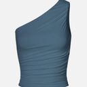 One Shoulder Ruched Top Size M Photo 0