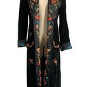 Mandalay Embroidered Suede leather Duster Trench Coat Size 6 NWT Photo 0