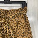 Target  A New Day Leopard Cheetah Animal Print Tie High Waisted Shorts  M medium Photo 7