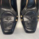 Burberry  Italy Leather studded accents Black High Heels size 38 ( 7 in US ) Photo 6