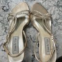 Touch Ups Size 6 1/2 Beige Strappy Sandal W/ Bling Photo 2