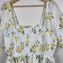 Draper James  Womens Dress Size 2X White Yellow Floral Boho Garden Party Girly Photo 3