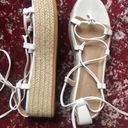 EGO White Platform Sandals Photo 0