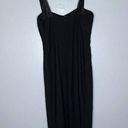 Laundry by Shelli Segal  Spaghetti Strap Midi Dress Semi Formal Black Size 8 Photo 2